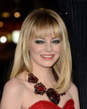 Emma Stone Bangs Porns - Emma Stone looks hot wearing short strapless red dress at Gangster Squad  premier Porn Pictures, XXX Photos, Sex Images #3235705 - PICTOA