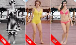 Amanda Cerny Boobs Porn - The evolution of the bikini as worn by Amanda Cerny on video | Daily Mail  Online