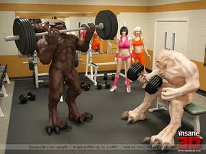 3d cartoon xxx gym - 3d sex monsters fucking in the gym -.. at XXX Cartoon Sex .Net