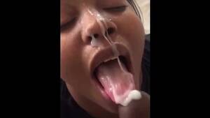 hentai ebony facial - Ebony Cum On Face Porn Videos | Pornhub.com