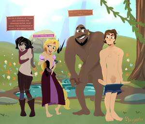 Eugene Rapunzel Porn - Lance, Rapunzel, Eugene and Cassandra [Tangledtheseries](Sequestro) :  r/rule34