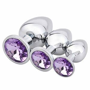 Hd Anal Toy - Chrome Plated Steel Jeweled Anal Butt Plug Massager Adult Sex Toys for Men  Women | eBay