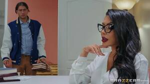 hot latina teacher with glasses - Cougar teacher latina milf in glasses Lela Star calsl out her male student  that needs a bit of a preparation done with rope tied to chair -  Gosexpod.com Tube - Best glasses