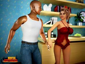 3d Cartoon Interracial - Brutal Interracial -3D Monster Hardcore - Porn Cartoon Comics