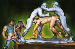 Erotica Gay Porn Drawings - homo erotic art collection delftboys