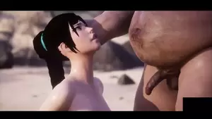 Fat 3d Cartoon Porn - White Girl Sucks Fat Guy's Cock - 3D | xHamster