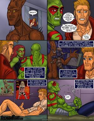 Hot Galaxy Porn - Guardians of the Galaxy Gay porn comic, Rule 34 comic - GOLDENCOMICS