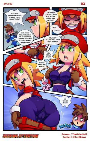 Mega Girl Hentai Porn - Seeking Attention (Mega Man) Hentai english 03 - Porn Comic