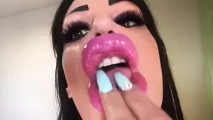 fake lips - INFLATED PLASTIC LIPS 25 â€“ SILICONE BUNNY | xHamster