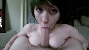 emo teen blowjob - Cute emo girl with antlers(!!) gives blowjob watch online