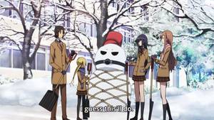 Anime Minor Porn - In Seitokai Yakuindomo 11, Shino and Takatoshi walk by a lake, then after  this week's proclamation, we learn that it's Autumn and getting colder.
